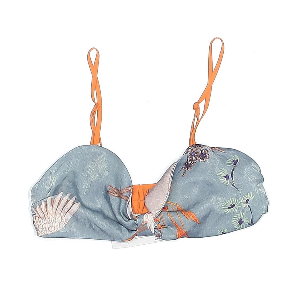 ASOS Blue and Orange Bikini Top